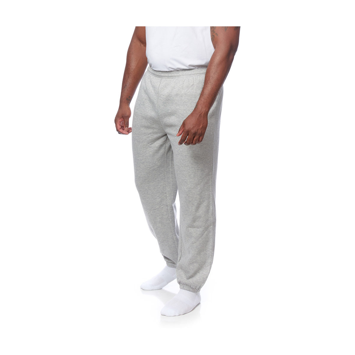 Men's Heather Grey Sweatpants, Size Small