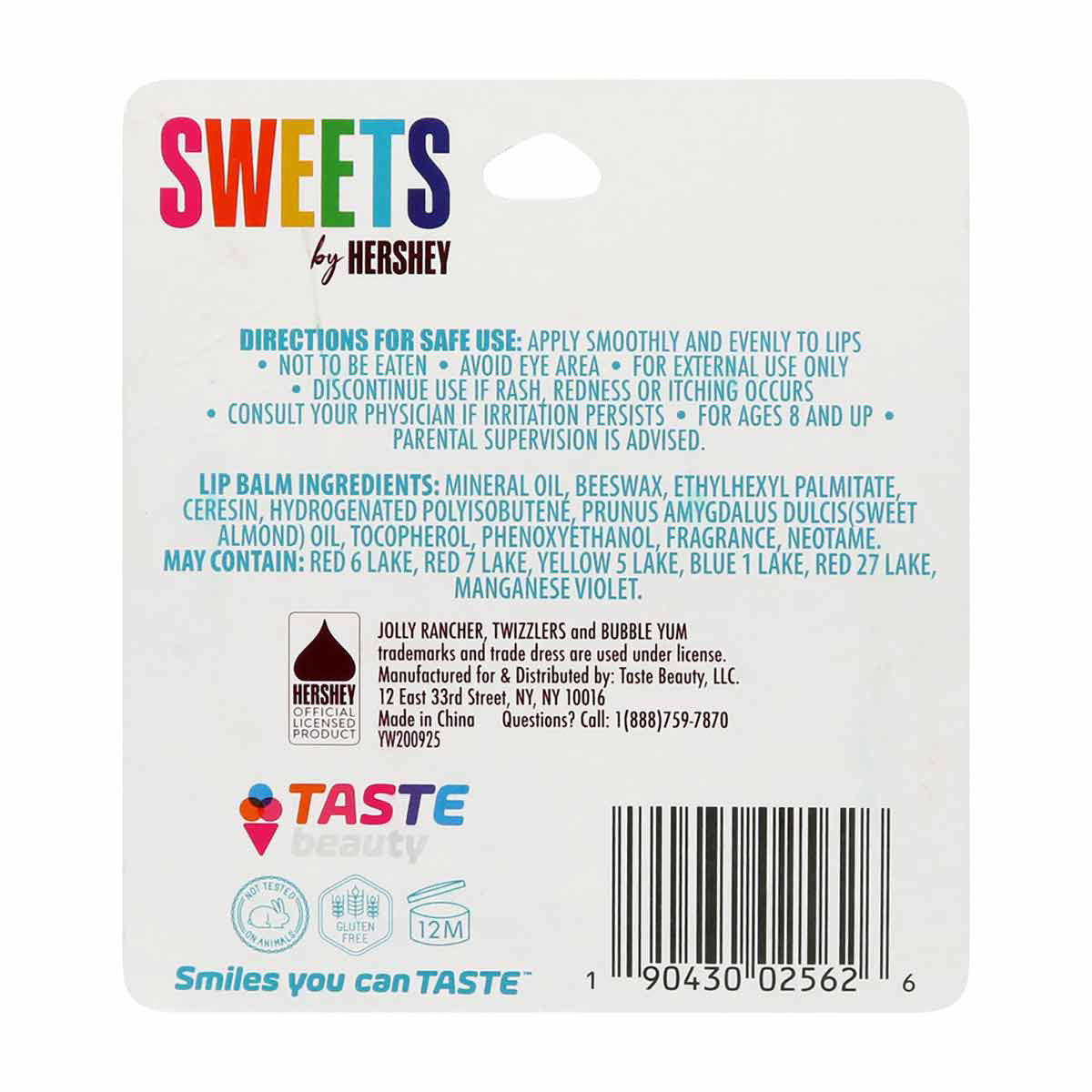 Taste Beauty Candy Shop Flavored Lip Balm, Pack of 3