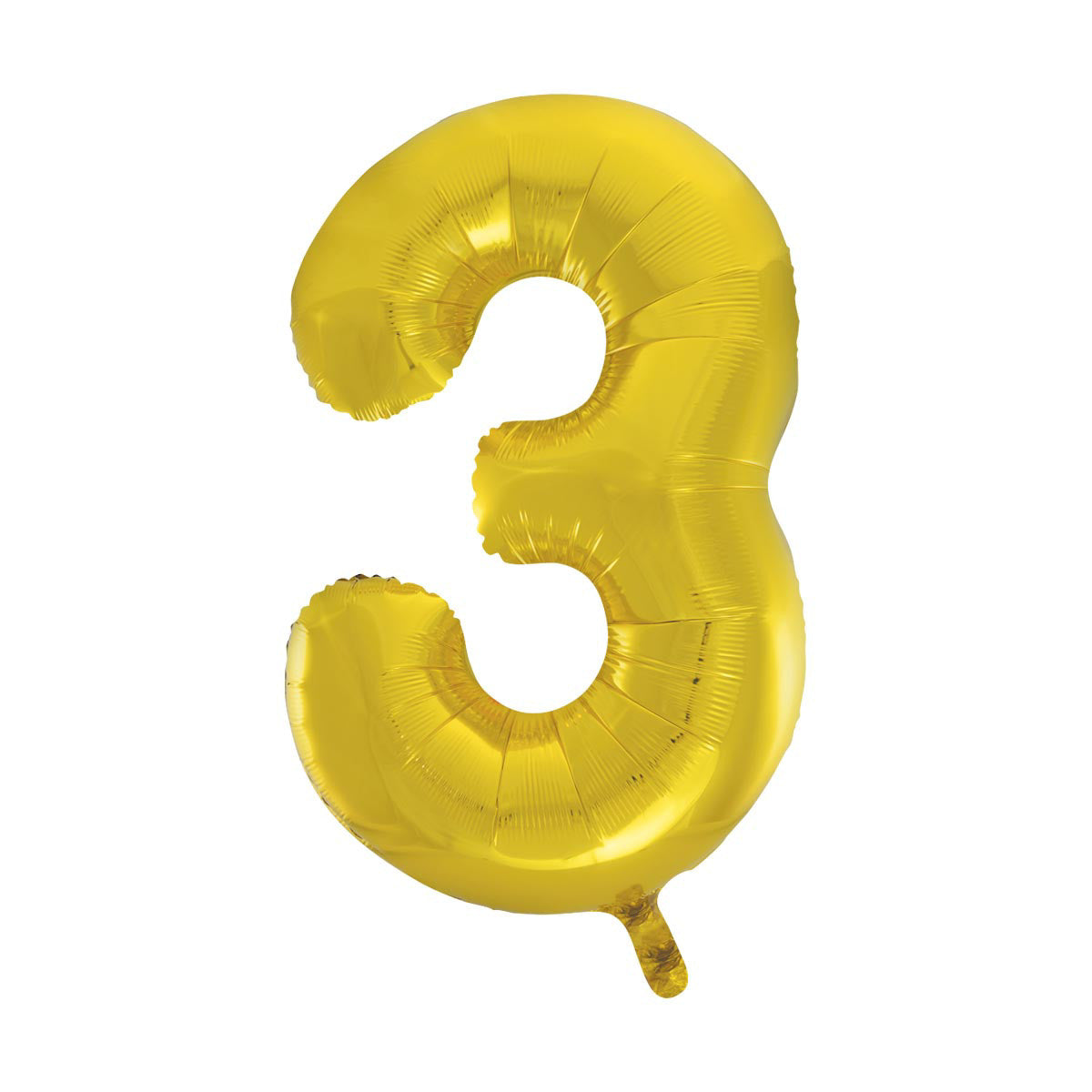 321 Party! 34" Giant Foil Gold Number 3 Balloon