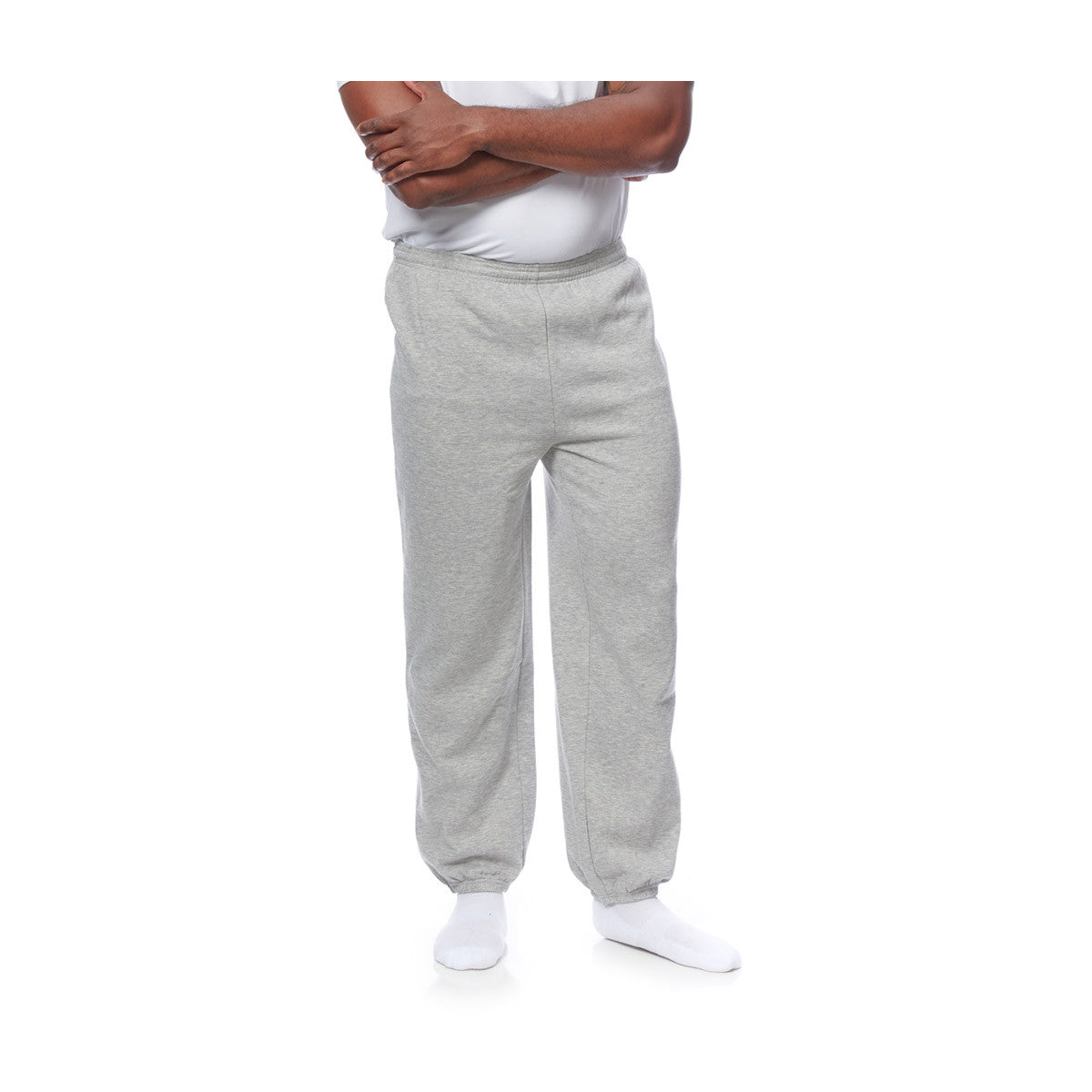 Men's Heather Grey Sweatpants, Size Small