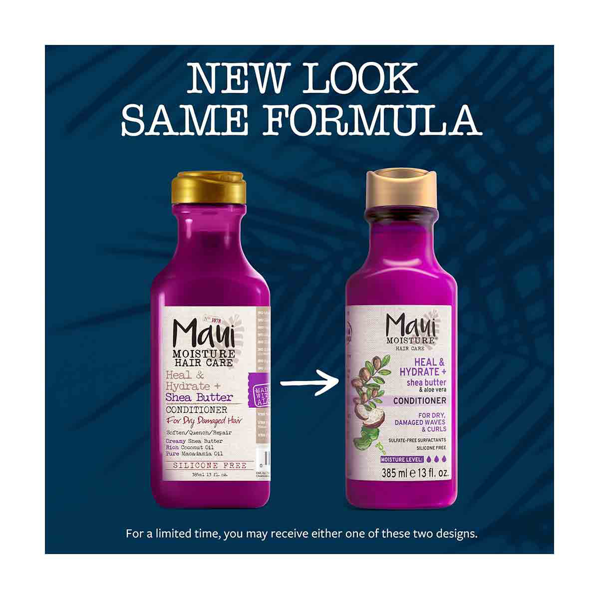 Maui Moisture Hair Care Heal & Hydrate + Shea Butter Conditioner, 13 fl oz