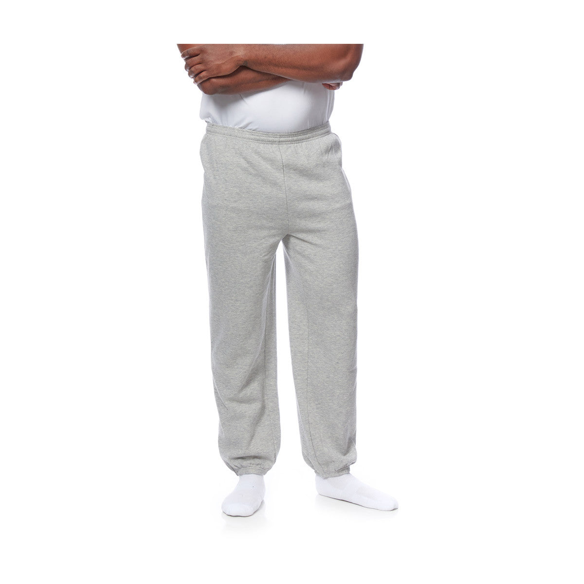 Men's Heather Grey Sweatpants, Size Small