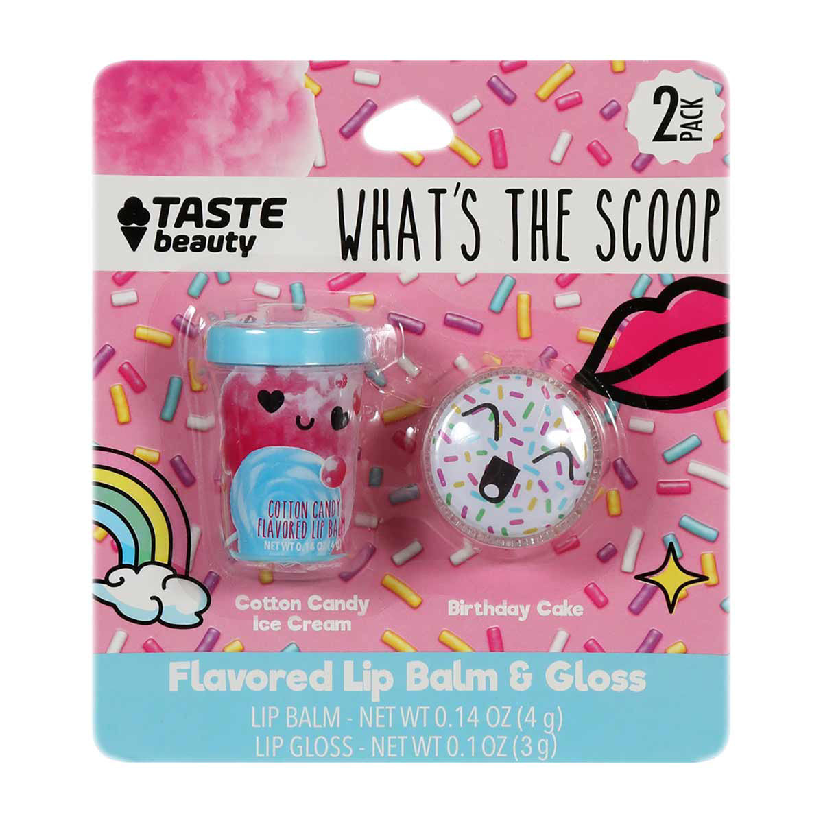 Taste Beauty Lip Balm, 2 ct - Assorted