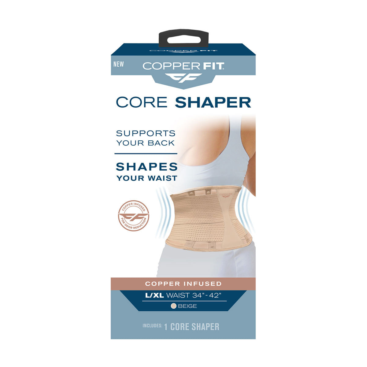 Copper Fit Women's Core Shaper, Beige