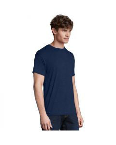 Hanes Men's Wicking Short Sleeve Navy Heather T-Shirt Medium