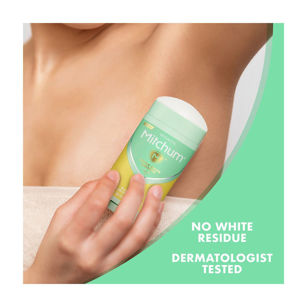 Mitchum Women's Pure Fresh Triple Odor Defense Invisible Solid Antiperspirant & Deodorant, 2.7 oz