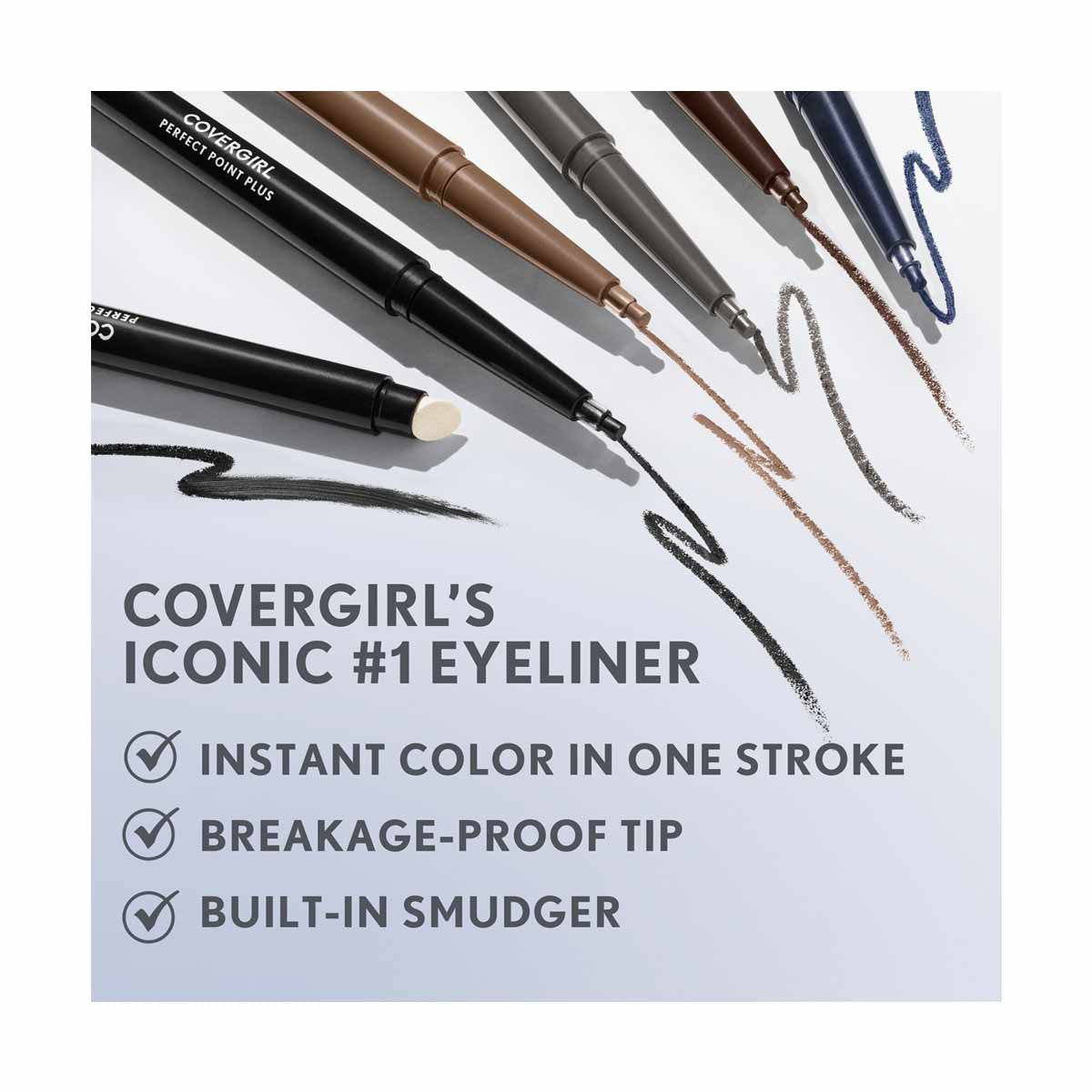 CoverGirl Perfect Point Plus Eye Liner Pencil, 200 Black Onyx, 1 ct