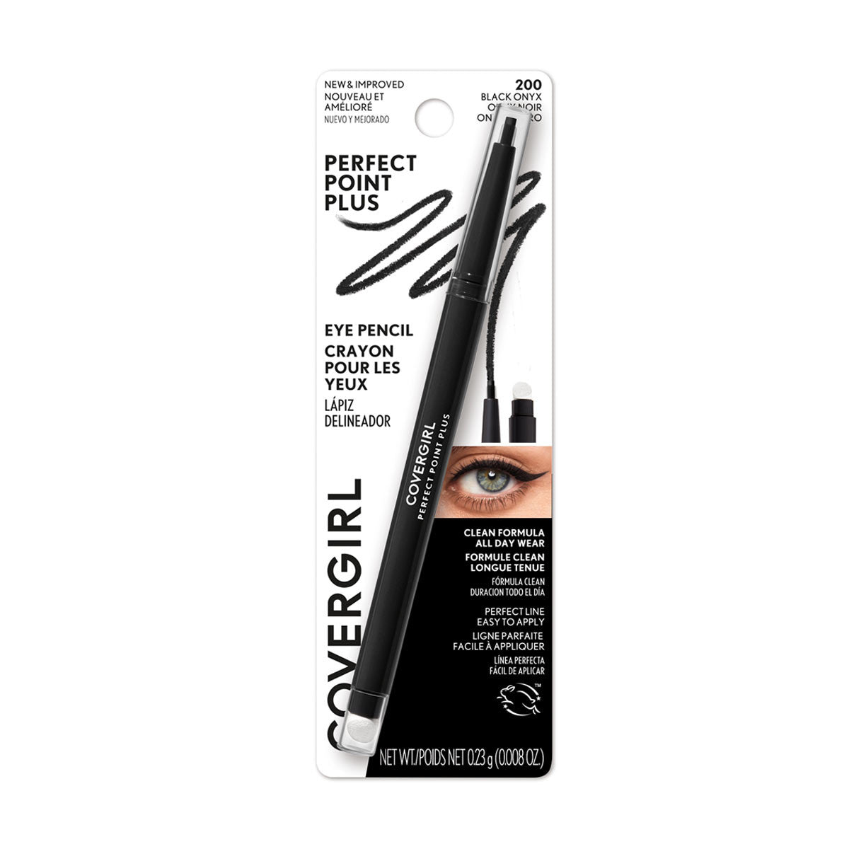 CoverGirl Perfect Point Plus Eye Liner Pencil, 200 Black Onyx, 1 ct