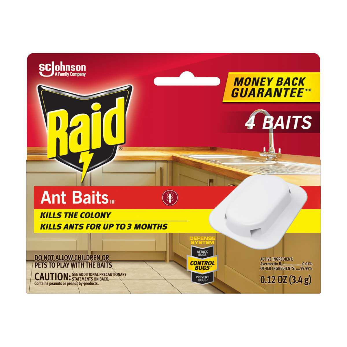Raid Ant Baits III, 4 ct