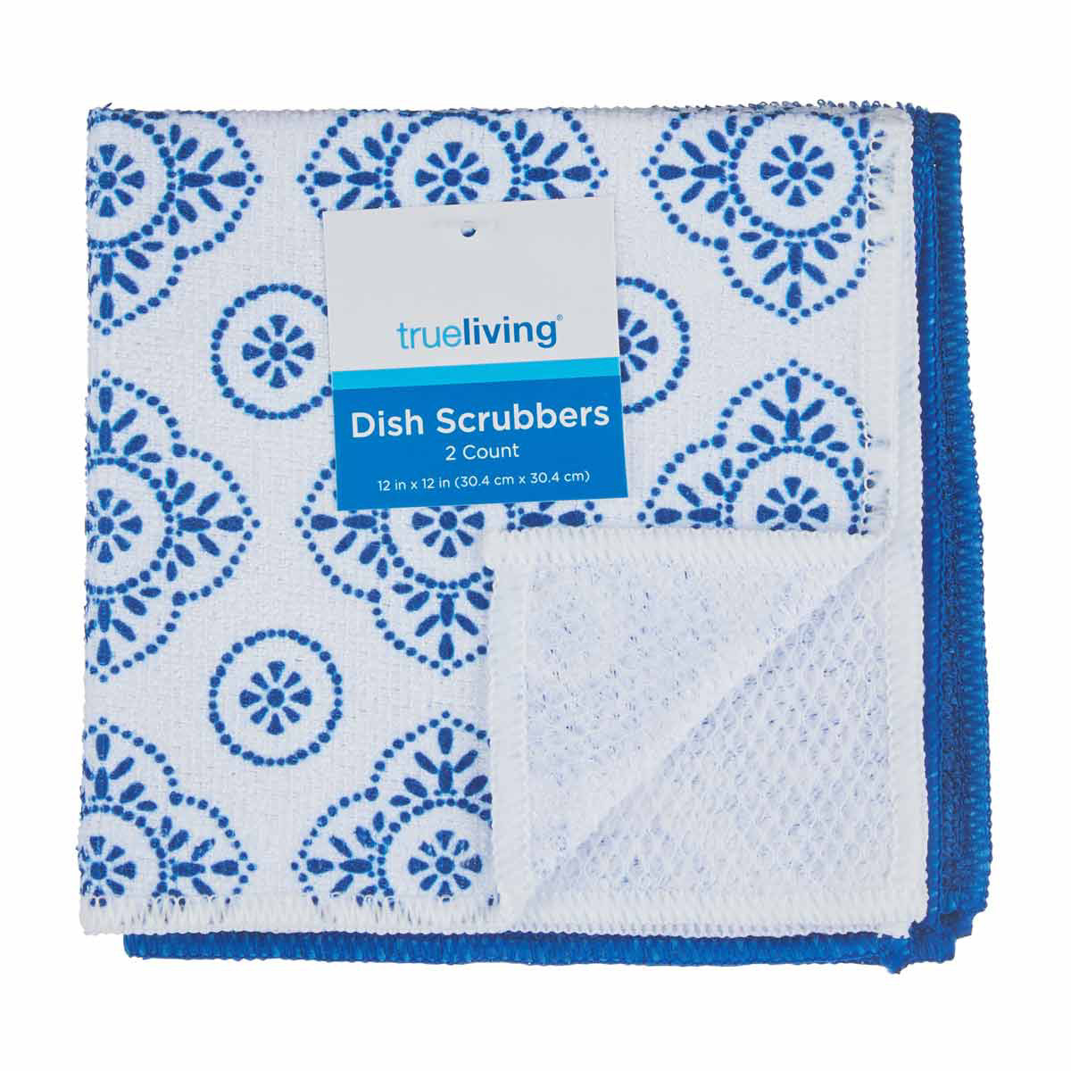 True Living Dish Scrubbers, 2 ct, Assorted
