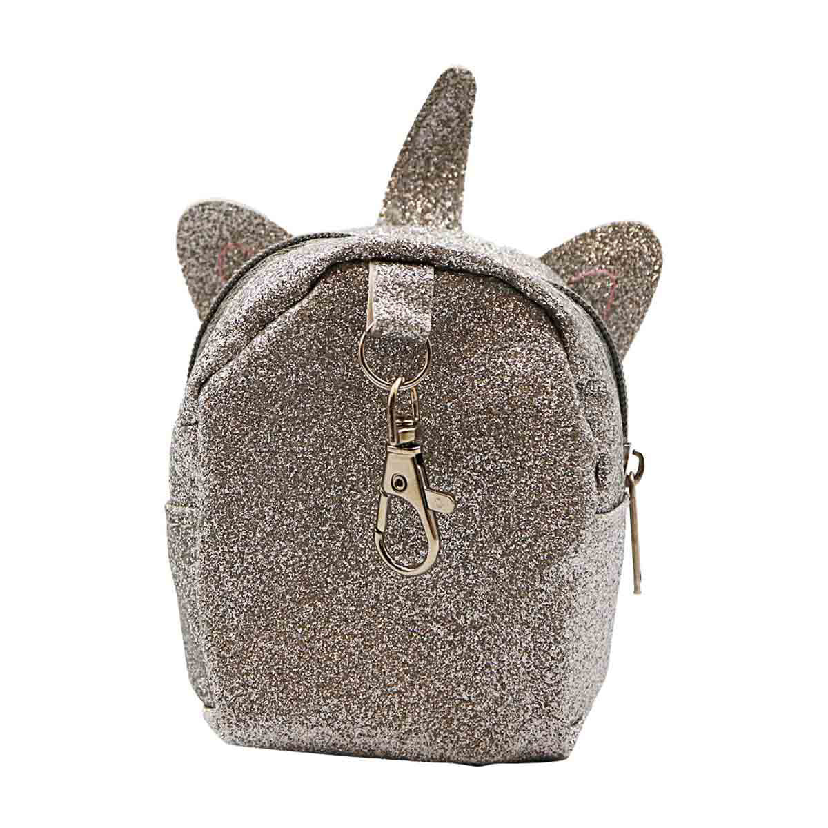 Novelty Glitter Mini Purse Keychains, Assorted