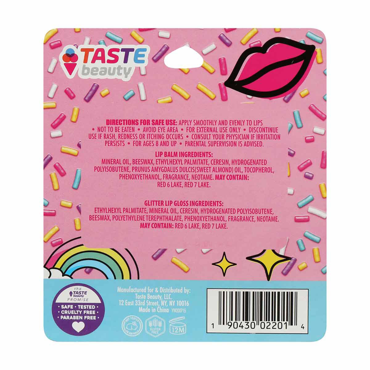 Taste Beauty Lip Balm, 2 ct - Assorted