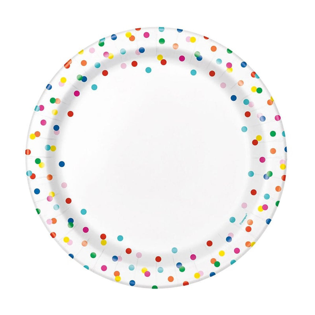 321 Party! 7" Bright Dots Party Plates, 8 ct