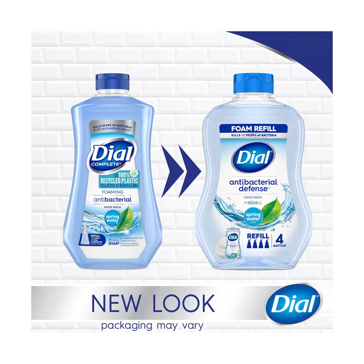 Dial Antibacterial Foaming Hand Wash Refill, Spring Water, 30 fl oz