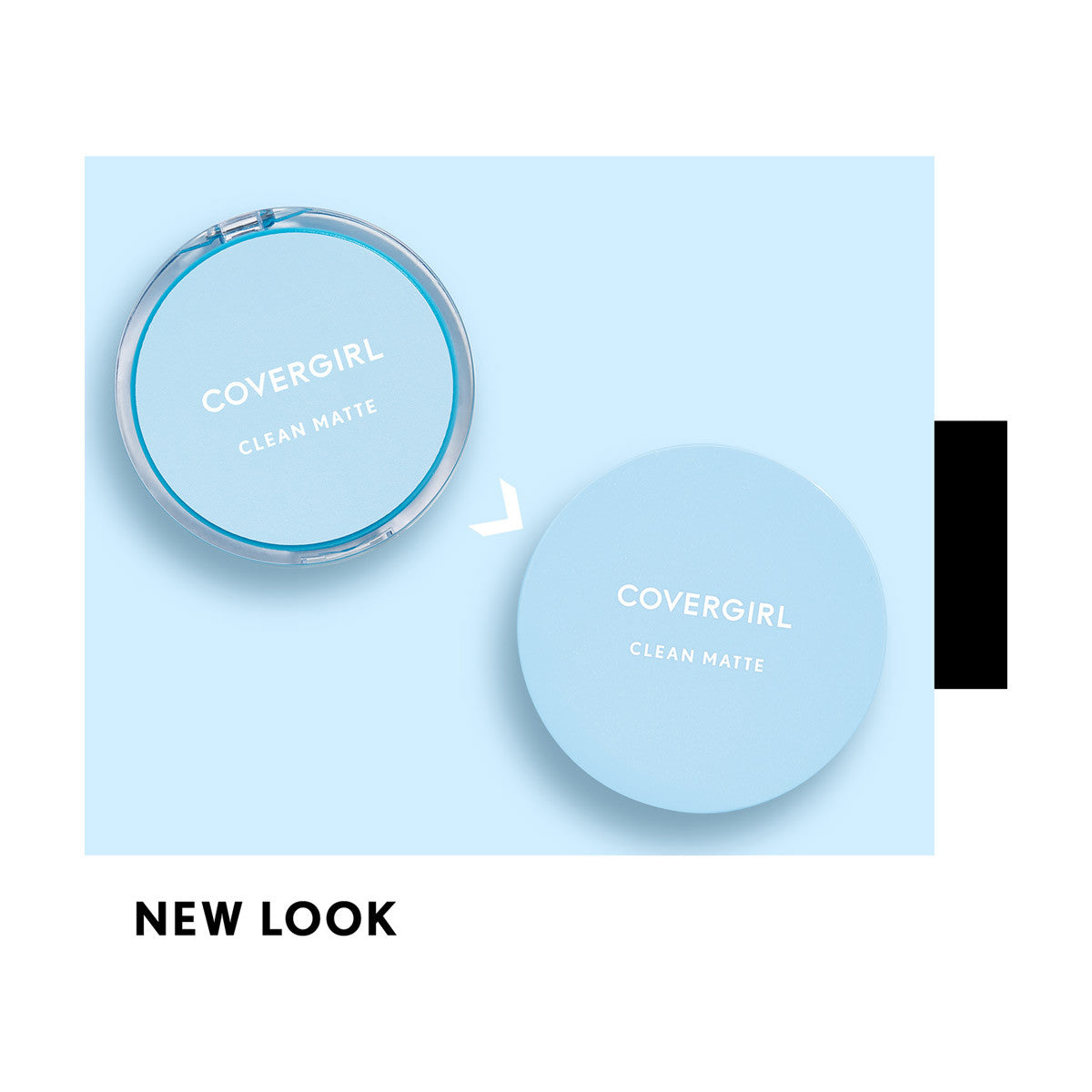 CoverGirl Clean Matte Pressed Powder, 525 Buff Beige, 0.35 oz