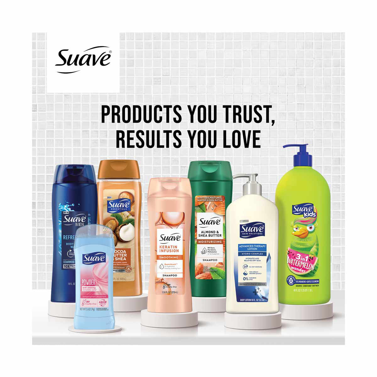 Suave Gentle Body Wash with White Tea and Lavender Oil Essence, 18 fl oz