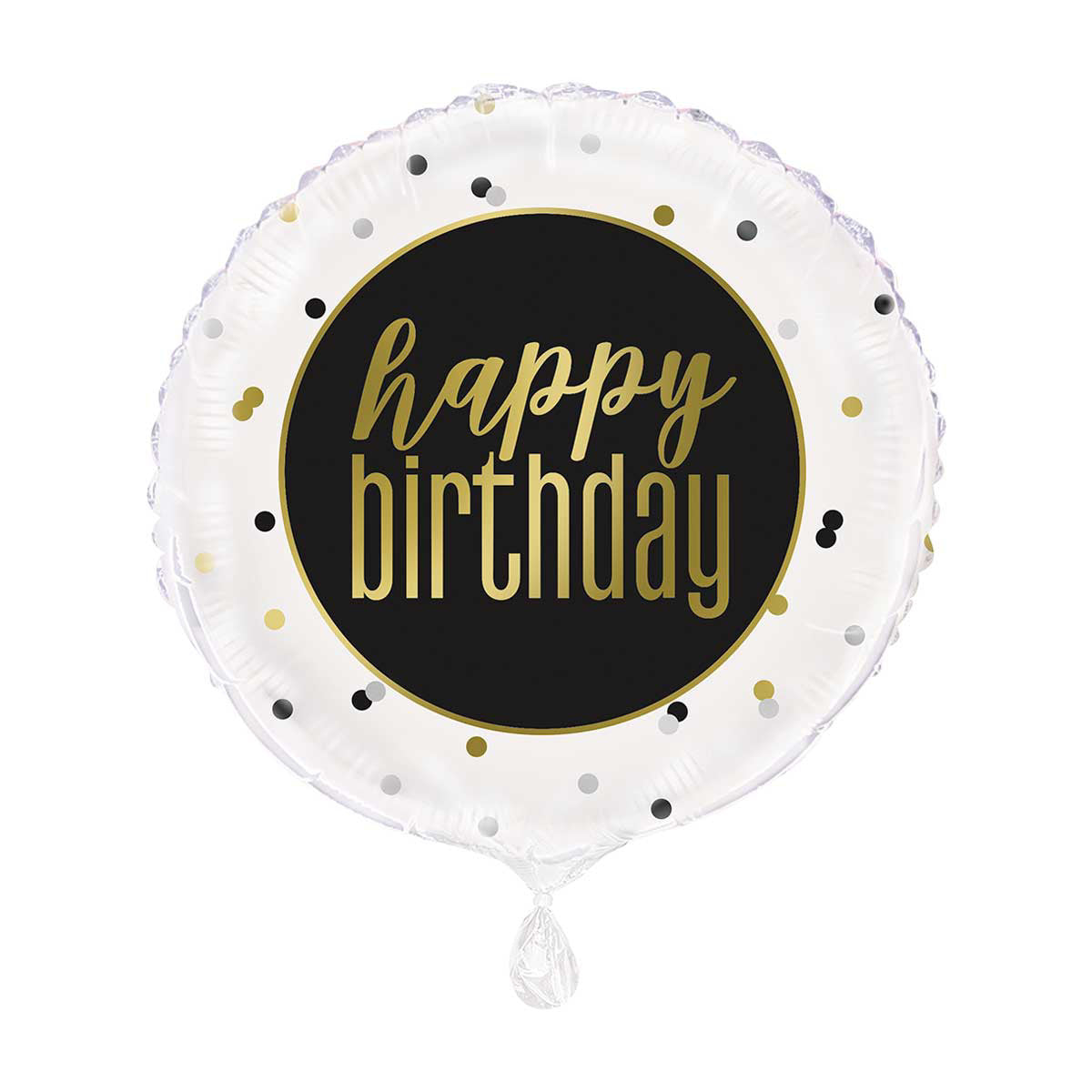 321 Party! 17" Metallic Happy Birthday Balloon