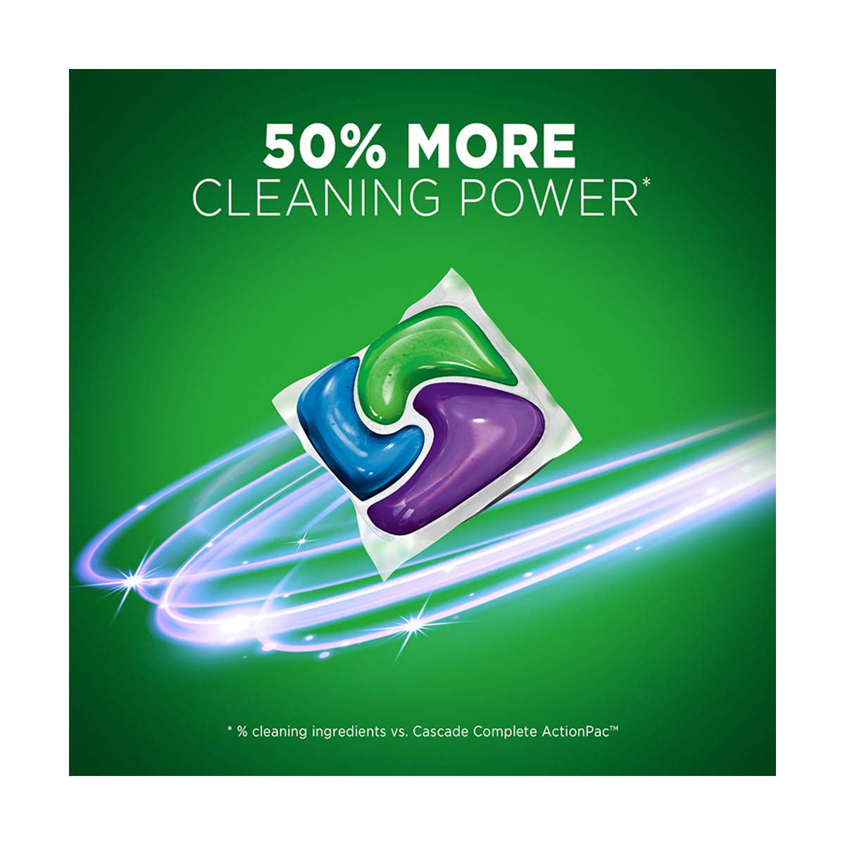 Cascade Platinum Plus ActionPacs Dishwasher Detergent, Fresh Scent, 62 ct