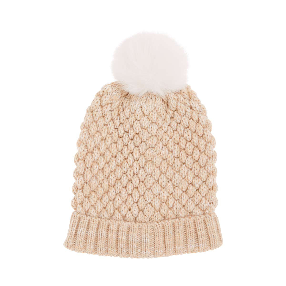 Classic Pom Pom Beanie, Oat