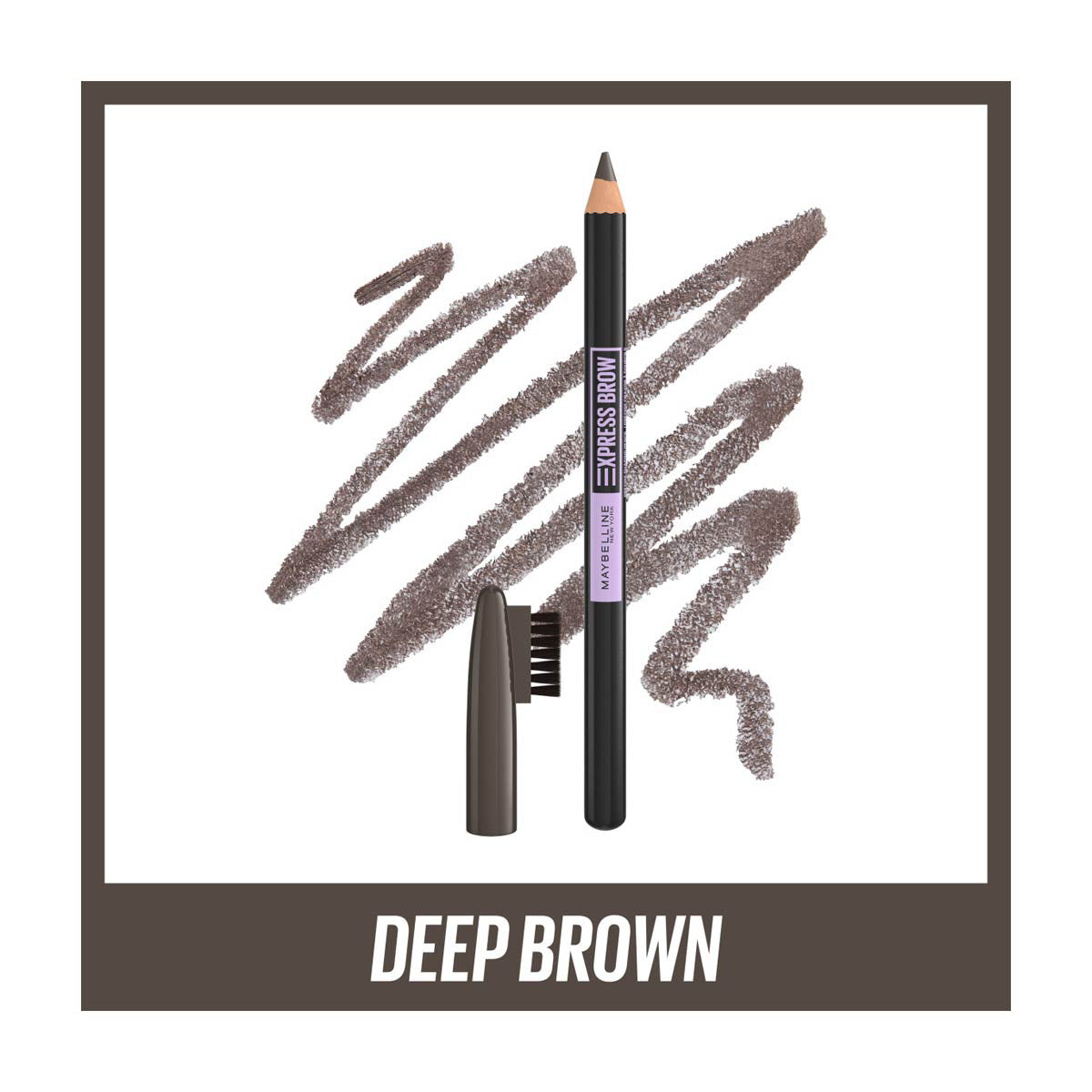 Maybelline Express Brow Shaping Pencil - Deep Brown, 0.04 oz