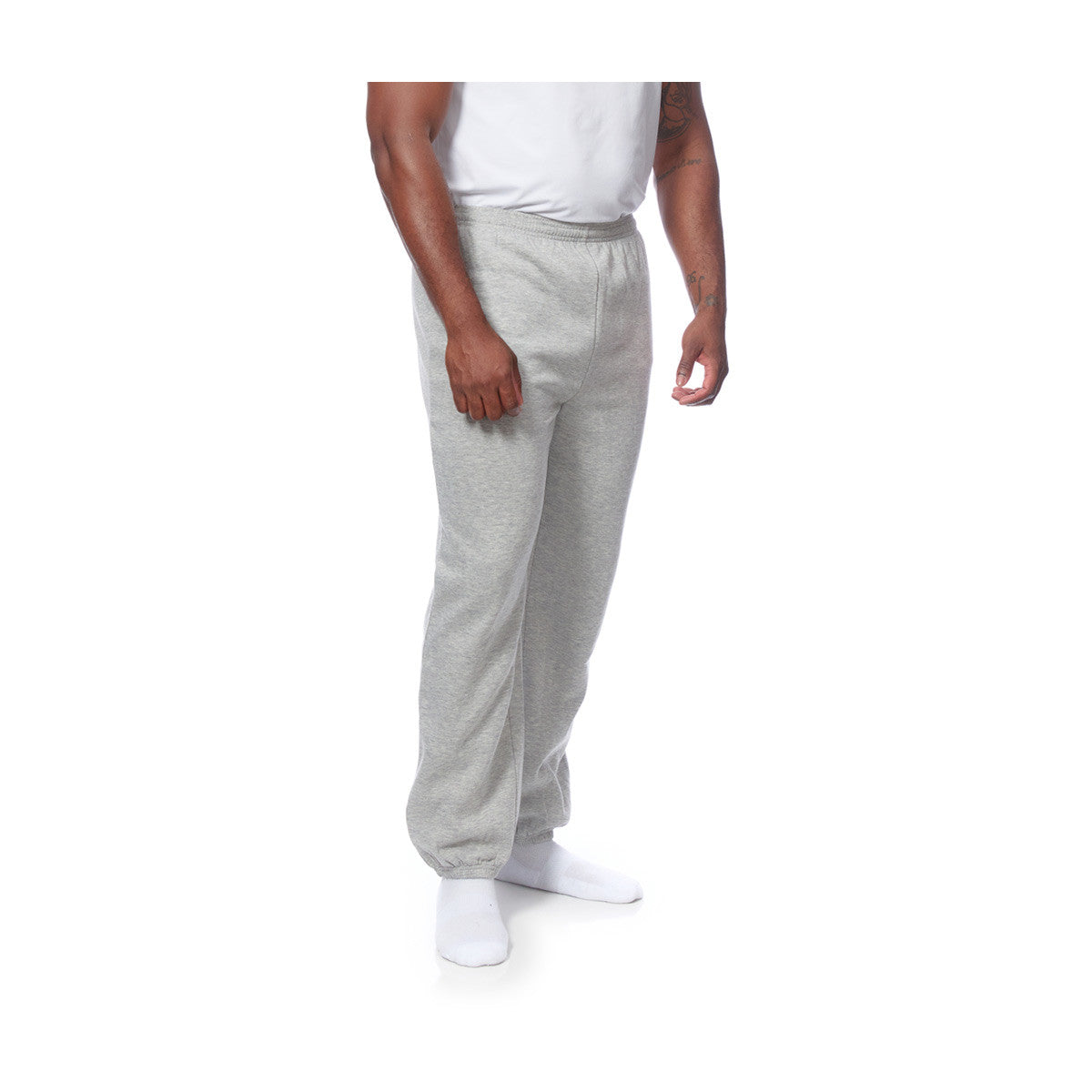Men's Heather Grey Sweatpants, Size Small