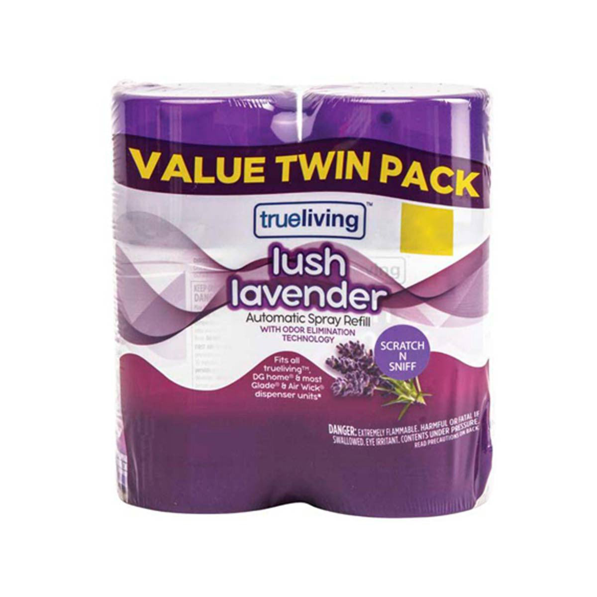 TrueLiving Automatic Spray Refill Value Twin Pack, Lush Lavender, 2 ct