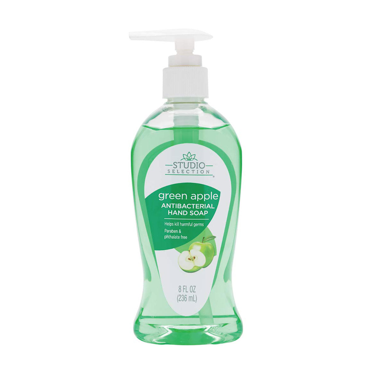 Studio Selection Antibacterial Hand Soap, Green Apple, 8 fl oz