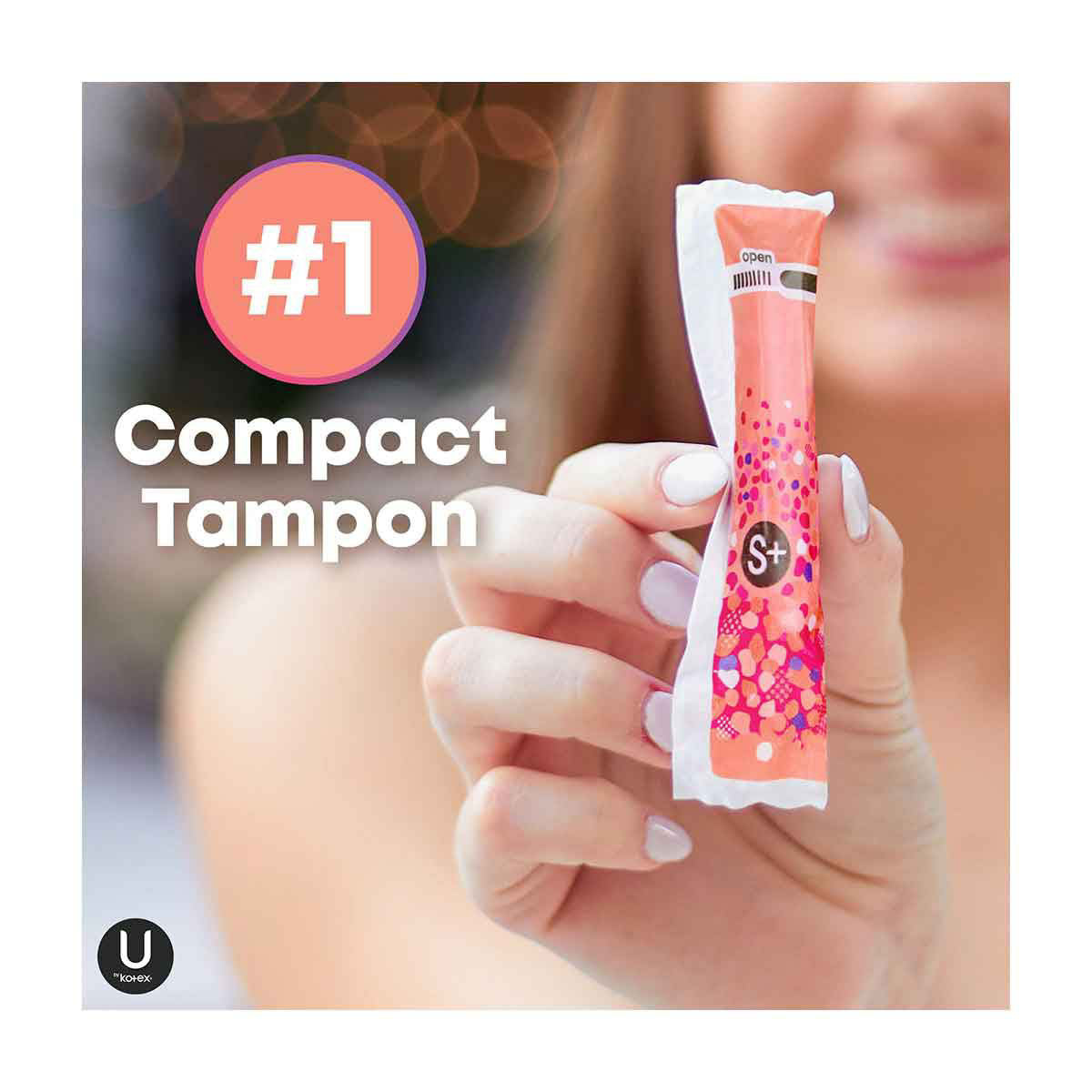 U by Kotex Click Compact Tampons, Super Plus, Unscented, 32 ct