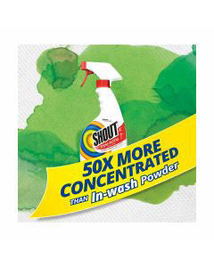 Shout Active Enzyme Laundry Stain Remover Pre-Wash Spray, Triple-Acting Formula, 22 oz