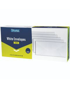 Office Hub White Envelopes #10 - 50 ct