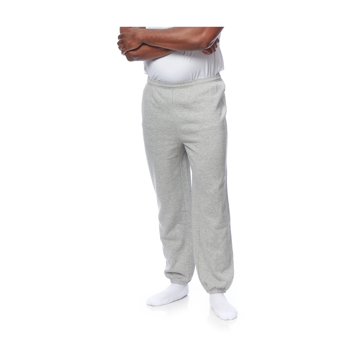 Men's Heather Grey Sweatpants, Size Small
