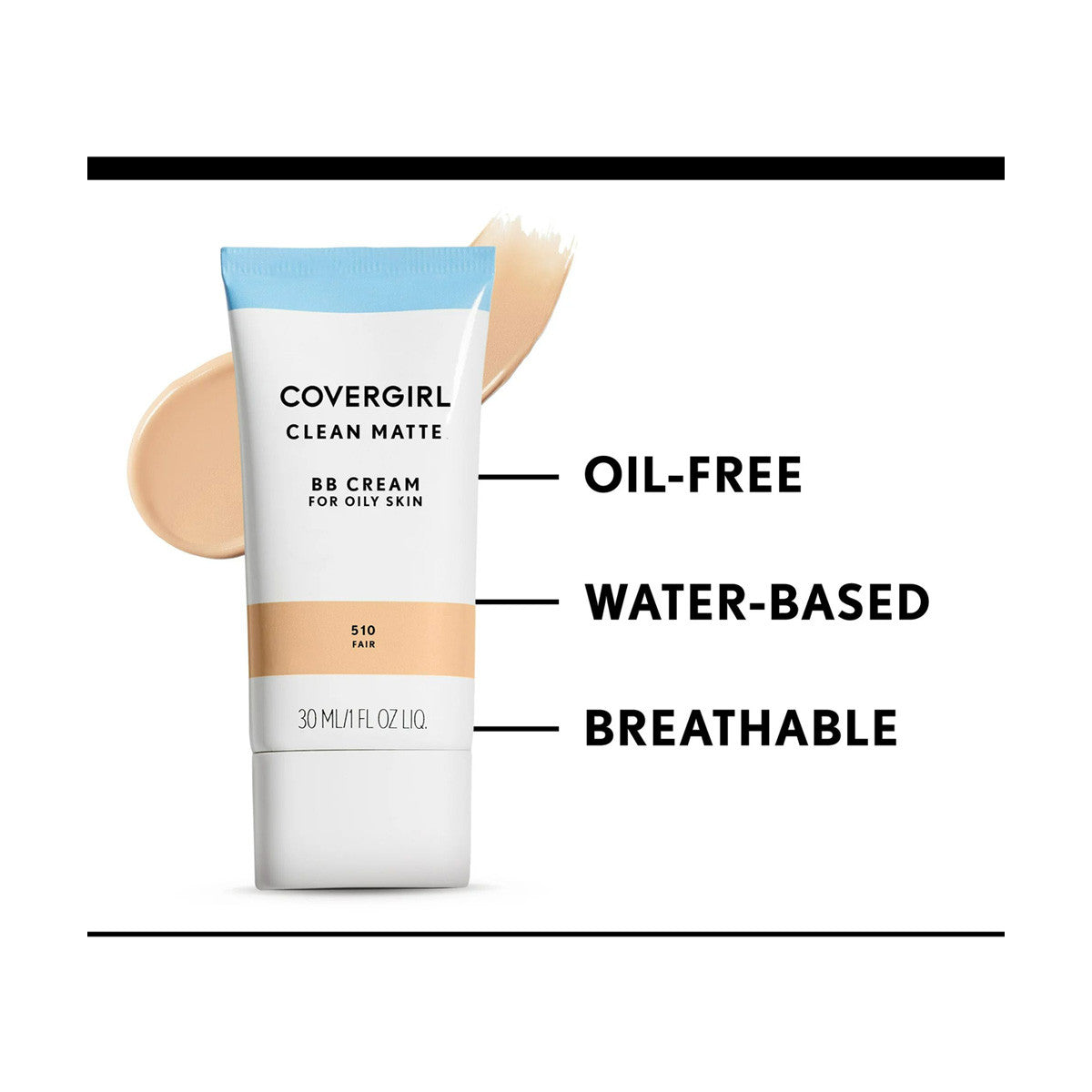 CoverGirl Clean Matte BB Cream, 510 Fair, 1 fl oz