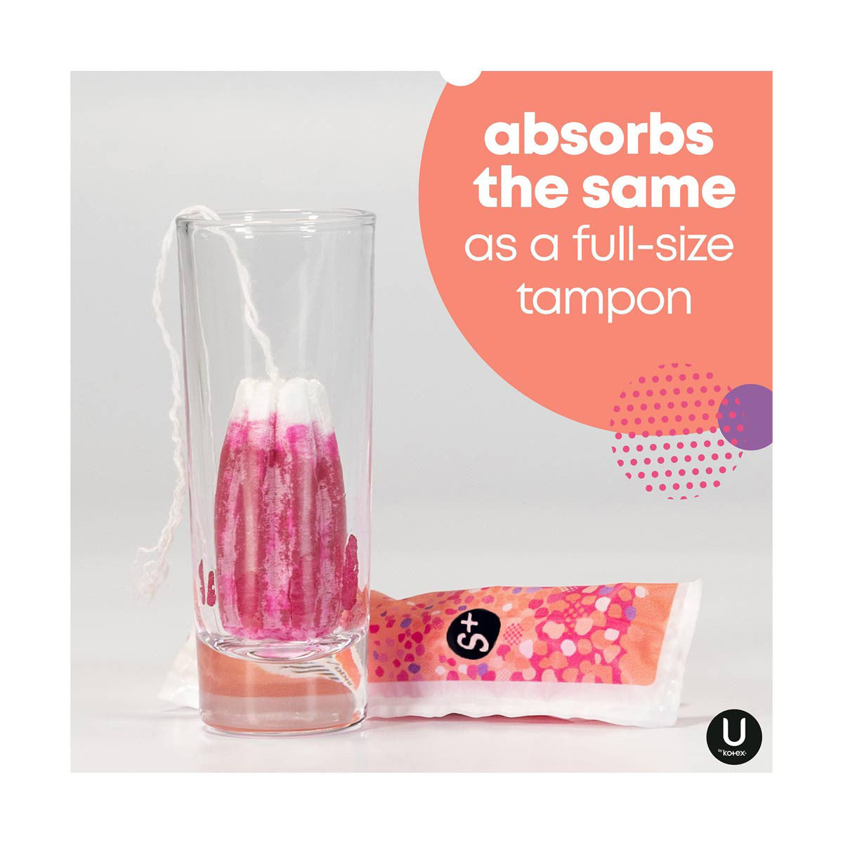 U by Kotex Click Compact Tampons, Super Plus, Unscented, 32 ct
