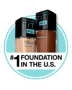 Maybelline Fit Me Matte + Poreless Liquid Foundation Makeup - Nutmeg