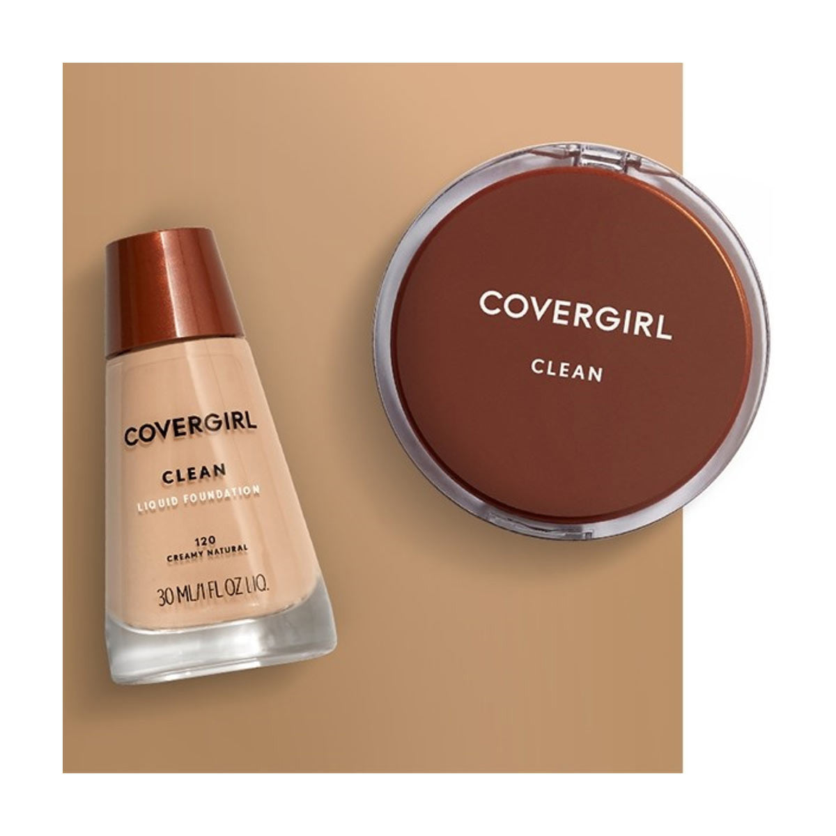 CoverGirl Clean Liquid Foundation, 525 Buff Beige, 1 fl oz