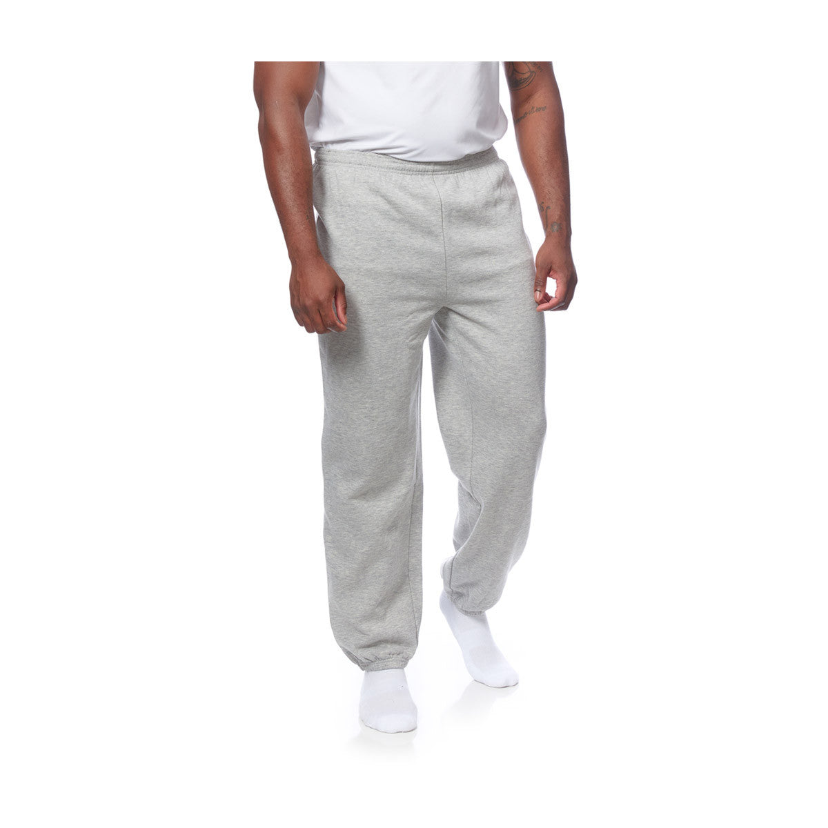 Men's Heather Grey Sweatpants, Size Small