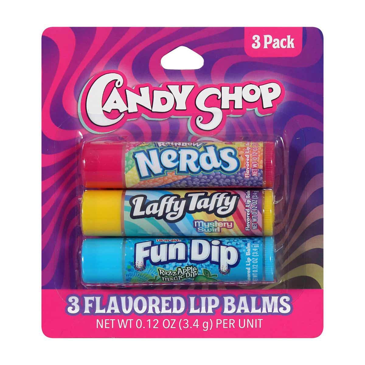 Taste Beauty Candy Shop Flavored Lip Balm, Pack of 3