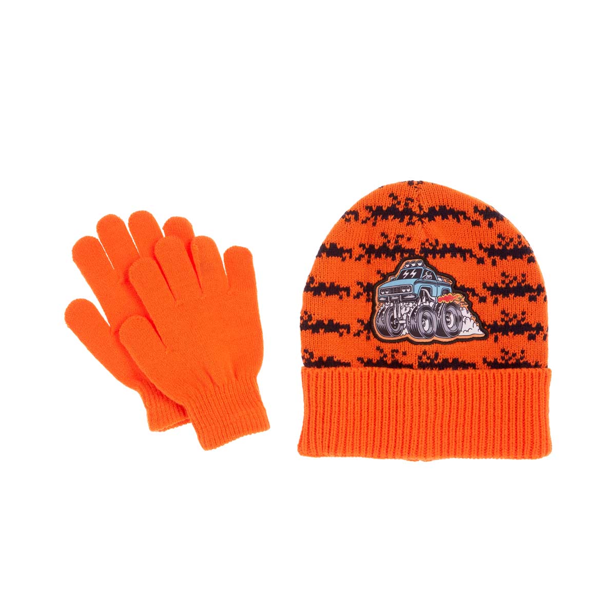 Hat and Gloves Set, Orange