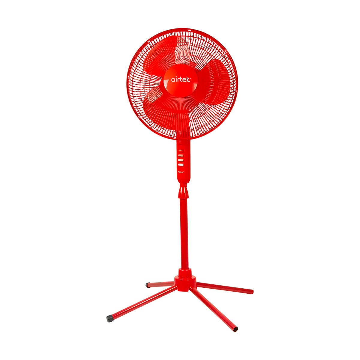True Living Adjustable Oscillating Pedestal Fan - Red, 16 in