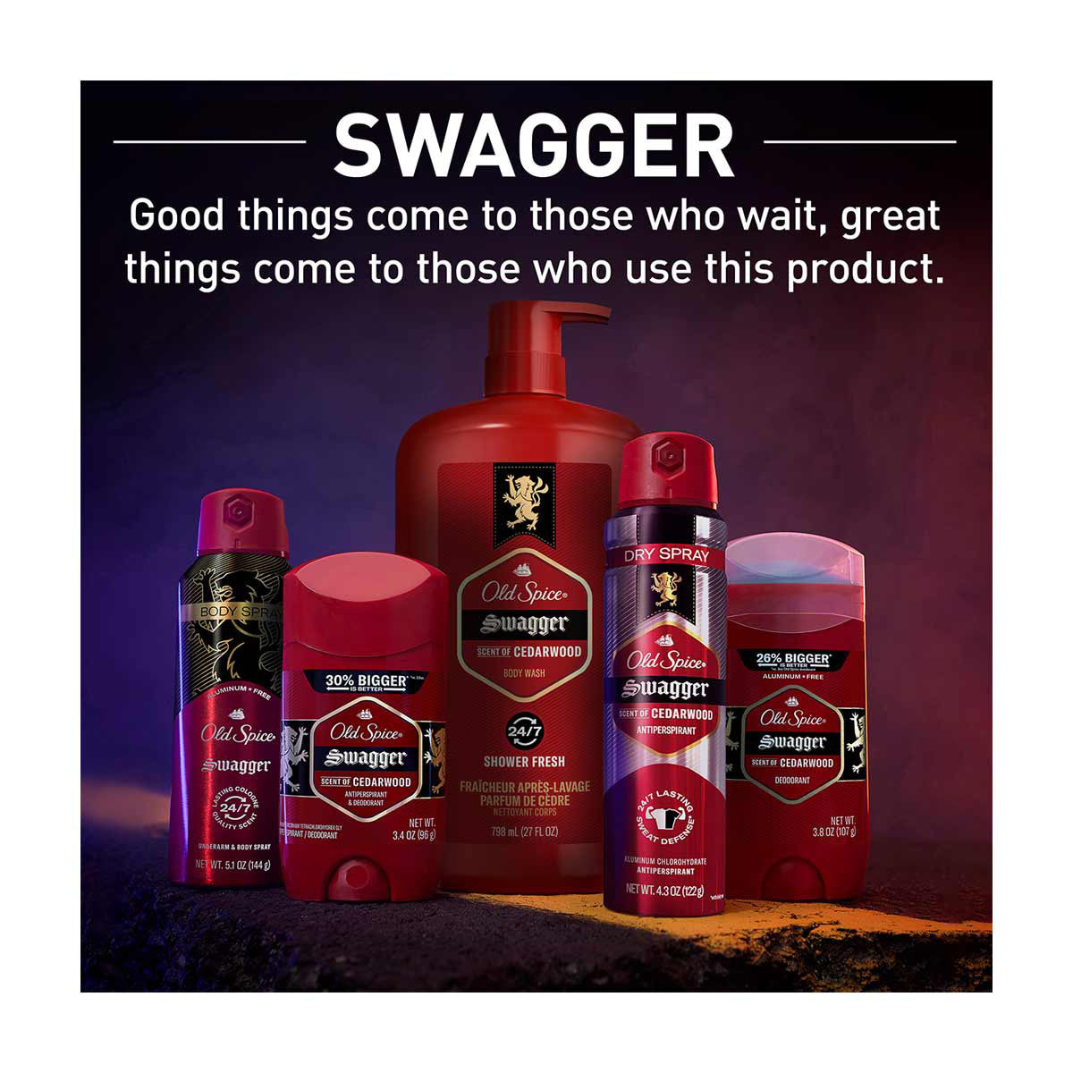 Old Spice Swagger Body Wash, Scent of Cedarwood, 27 fl oz