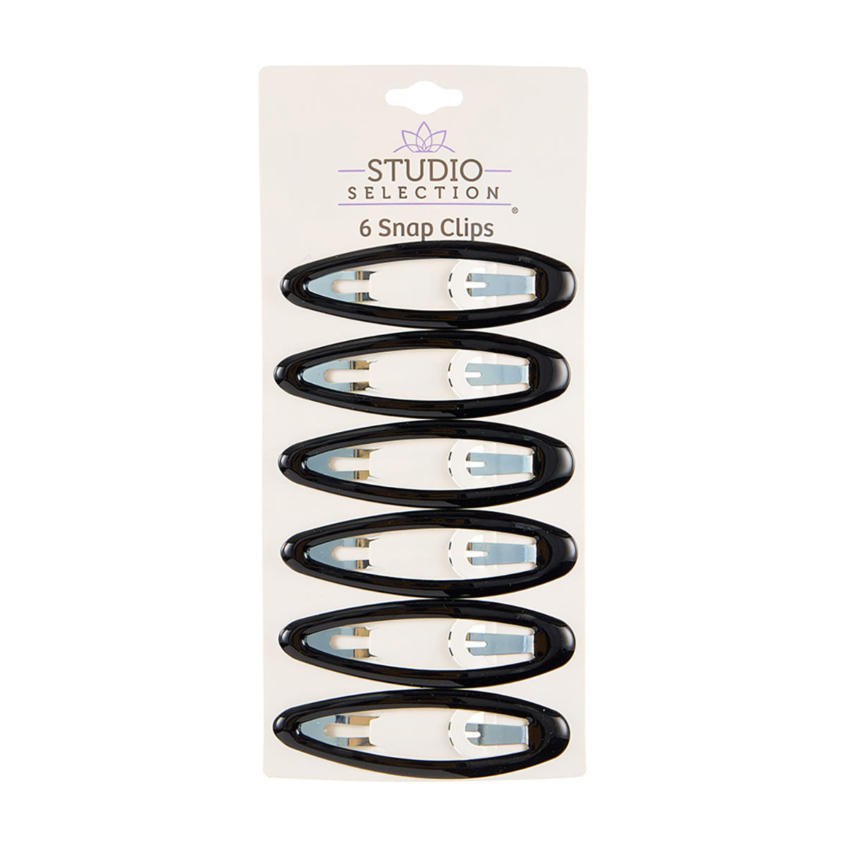 Studio Selection Large Oval Snap Clips, Assorted Colors, 6 ct
