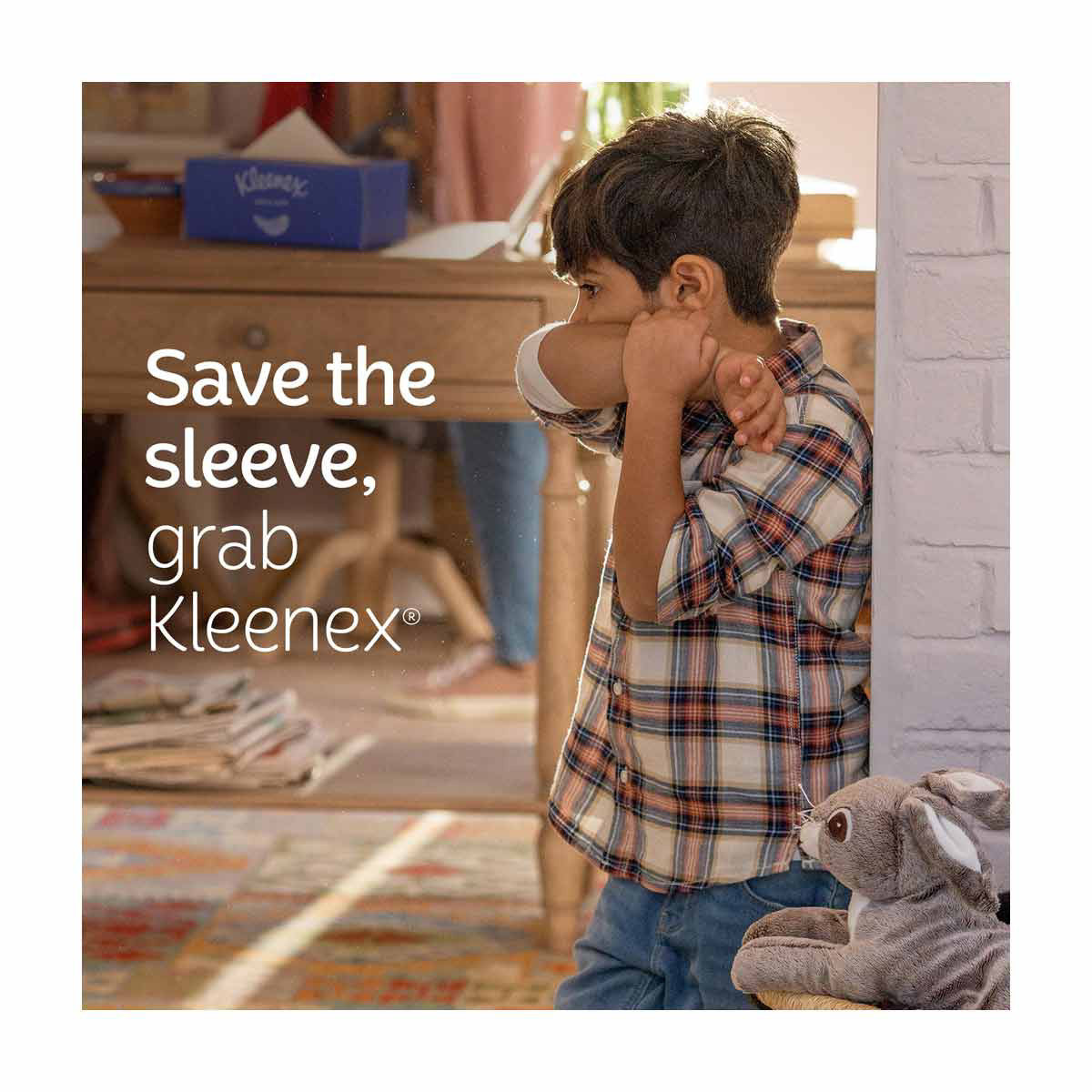Kleenex Trusted Care Everyday Clean Facial Tissues, 3 Flat Boxes, 480 ct