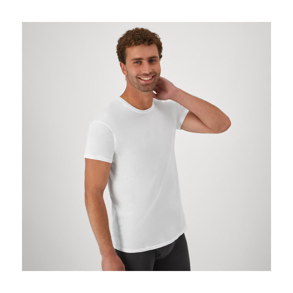 Hanes Men's Tagless White T-shirts, Small, 3 pk