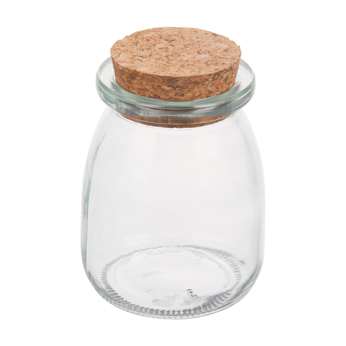 Transparent Jar with Cork Lid, Assorted