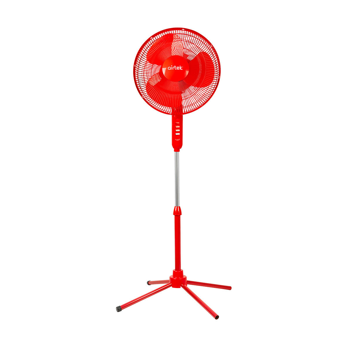 True Living Adjustable Oscillating Pedestal Fan - Red, 16 in