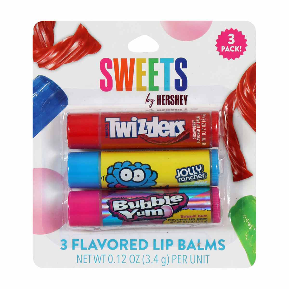 Taste Beauty Candy Shop Flavored Lip Balm, Pack of 3