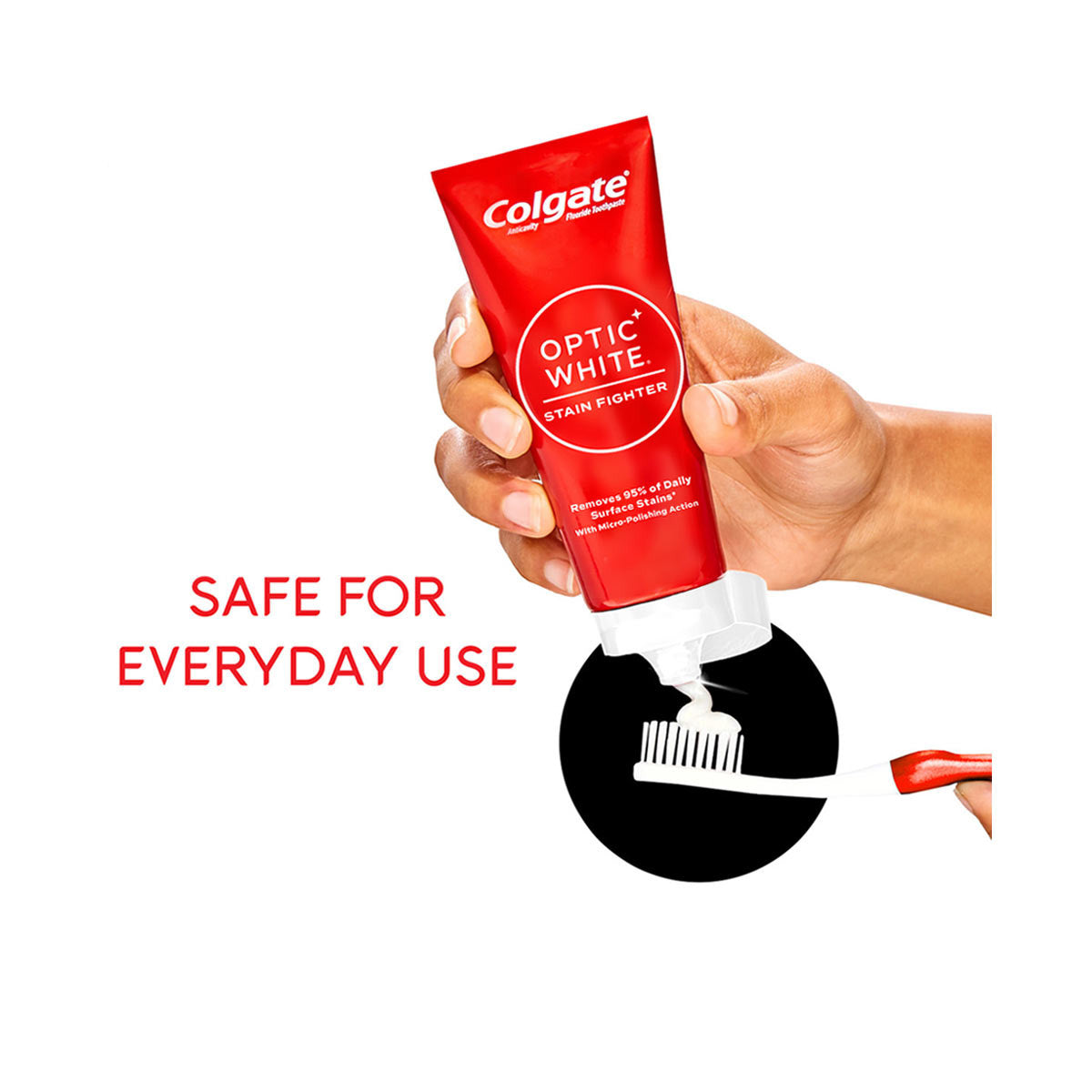 Colgate Optic White Stain Fighter Toothpaste - Clean Mint, 2 oz