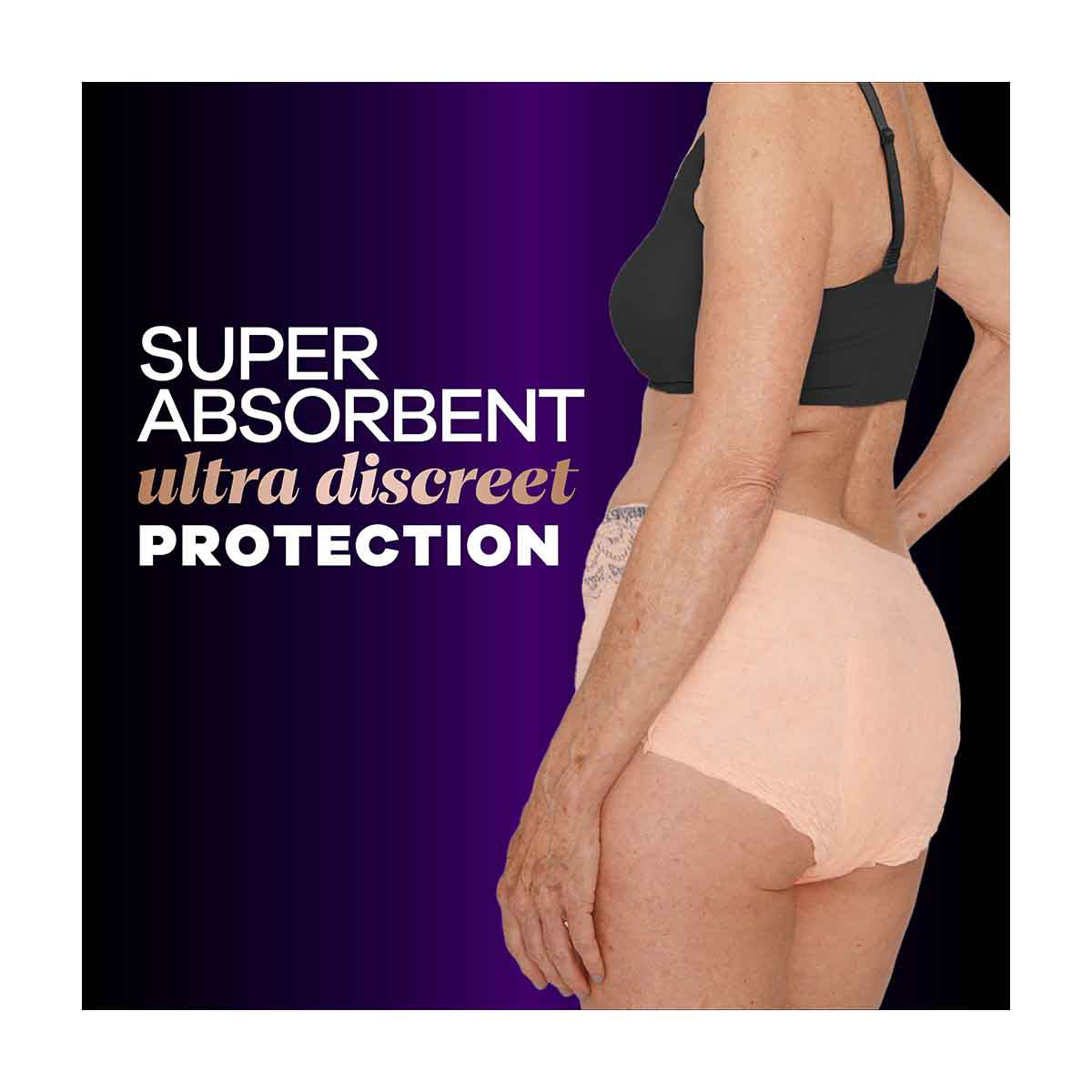Always Discreet Boutique Incontinence and Postpartum Underwear for Women, Maximum Protection, S/M, Rosy, 20 Count