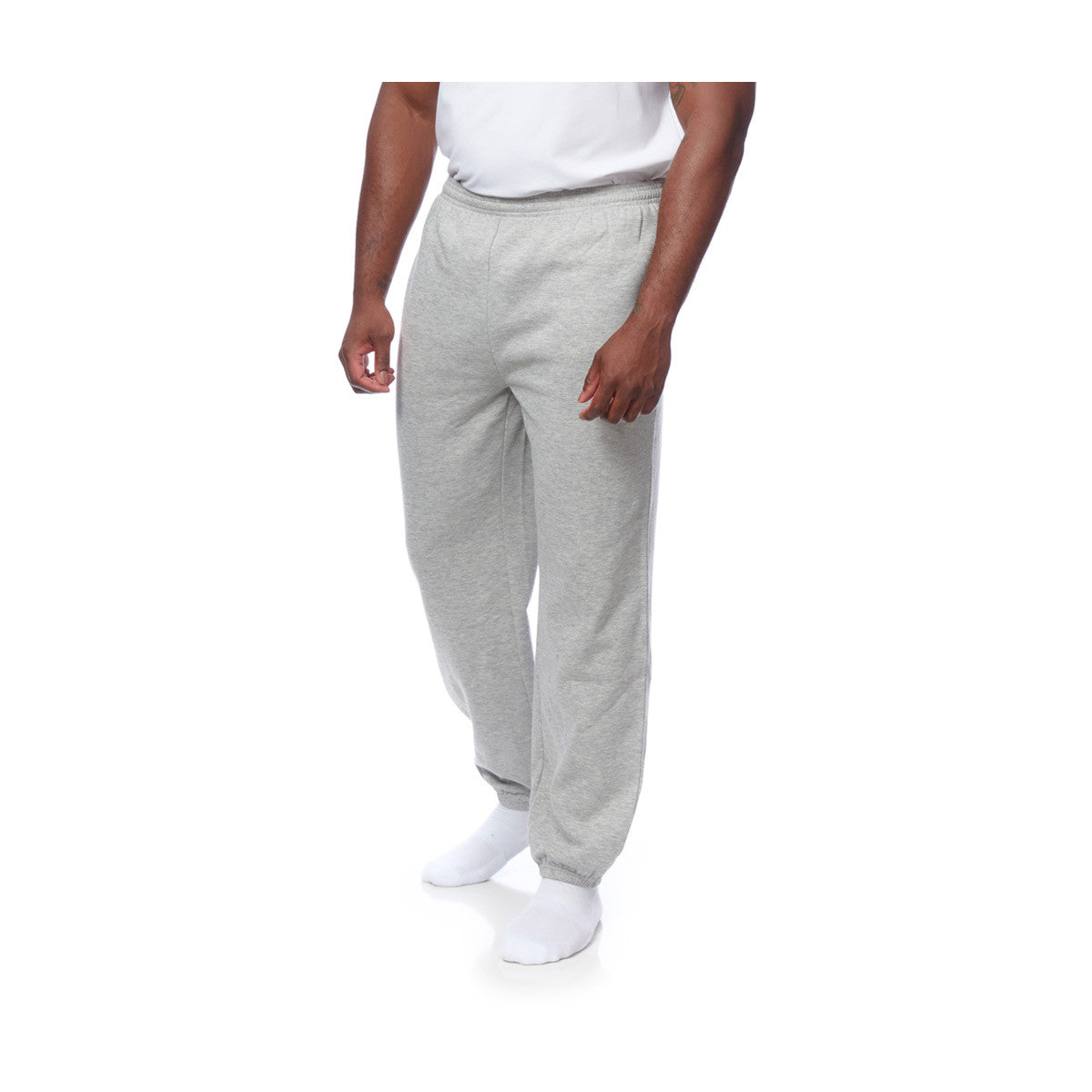 Men's Heather Grey Sweatpants, Size Small