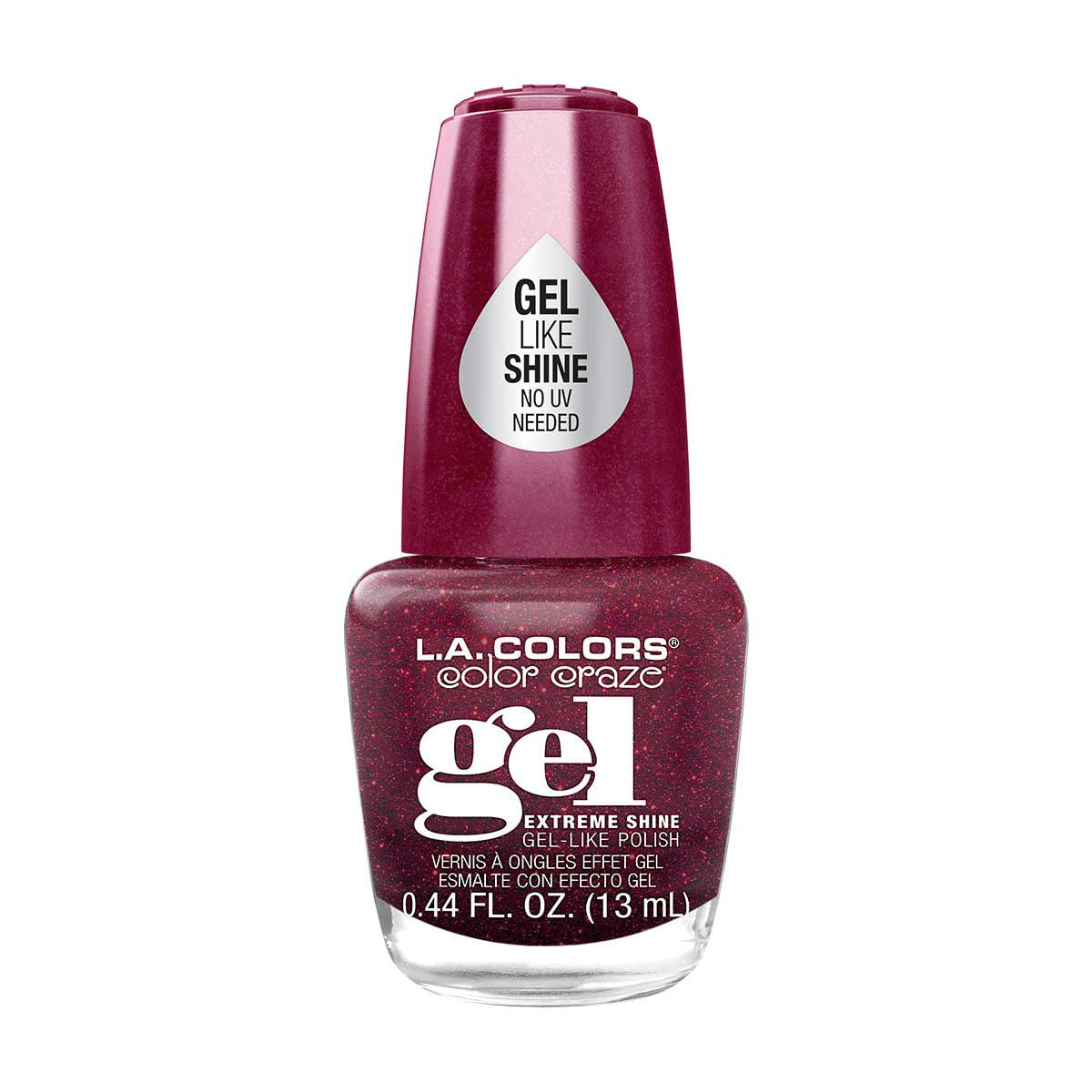 L.A. Colors Color Craze Gel-Like Nail Polish, Ravish, 0.44 fl oz